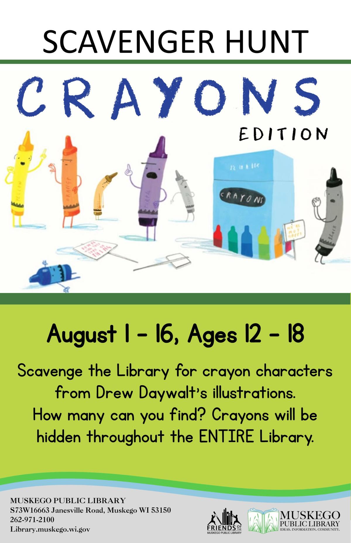 Teen Scavenger Hunt: Crayons