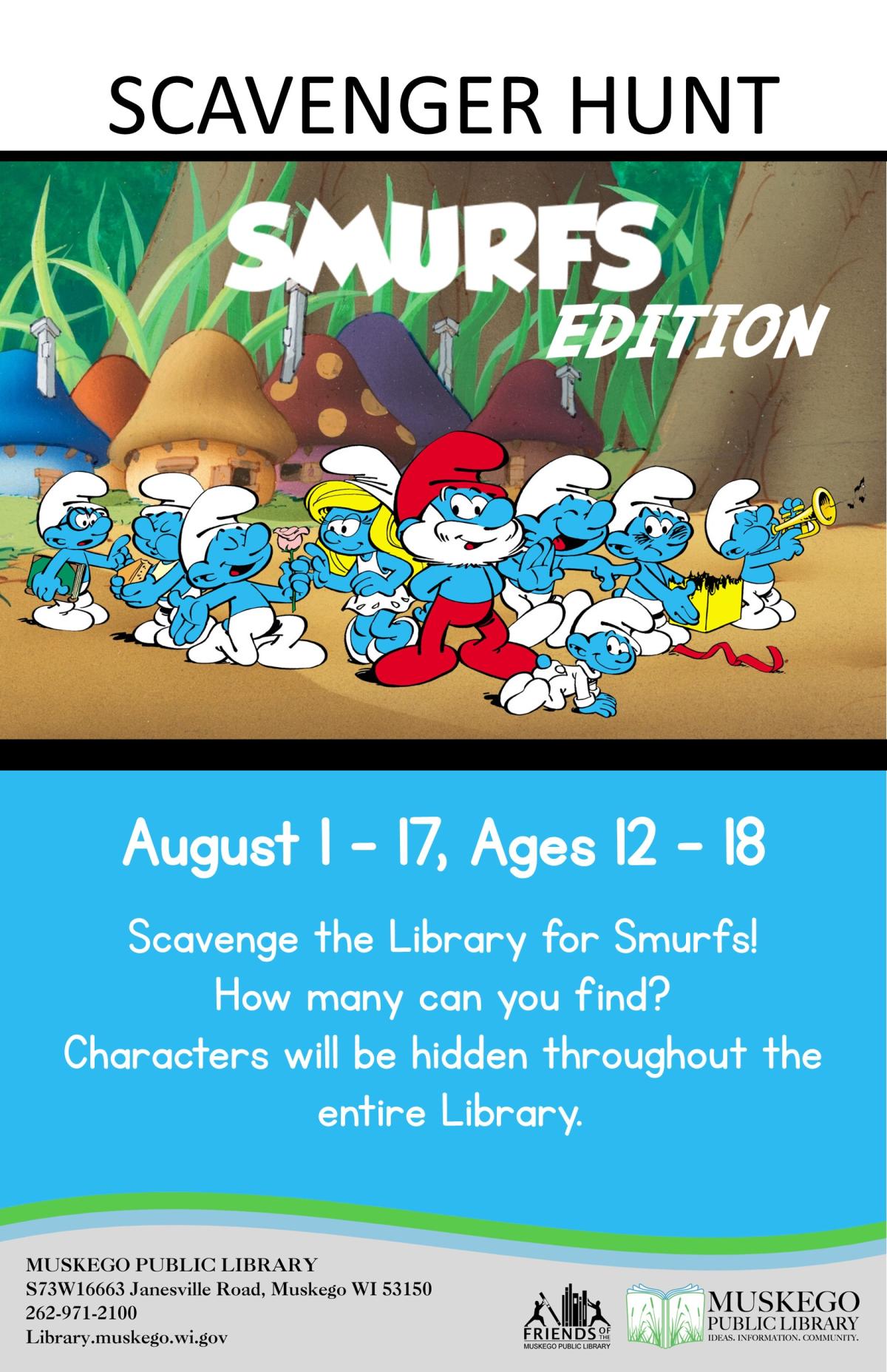 Teen Scavenger Hunt: Smurfs