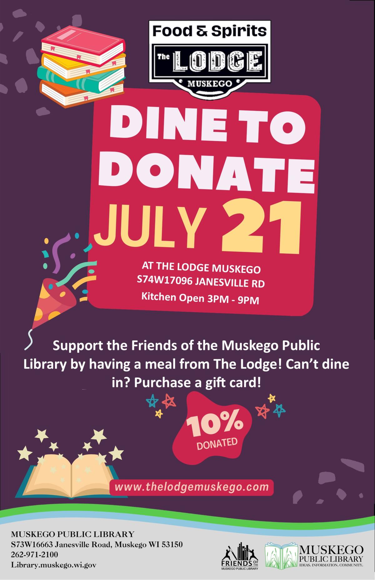 Lodge Dine to Donate
